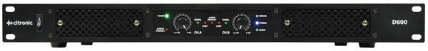 Citronic D600 2 x 300W Class-D Power Amplifier Citronic Commercial Audio  VoIP Supplies