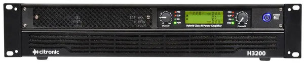Citronic H3200 Hybrid Class-H Amplifier 2 x 1600W @ 2ohm Citronic Commercial Audio  VoIP Supplies