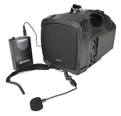 Handheld PA System with Neckband Mic and Bluetooth Adastra Commercial Audio  VoIP Supplies