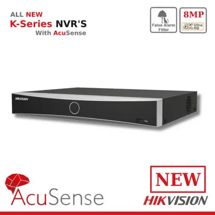 Hikvision 8MP ds-7604nxi-k1/4p/alarm4+1 Pro Series 4-Channel 4K 1U 1 SATA 4-PoE In-Out NVR (Offer) Hikvision Hikvision  VoIP Supplies