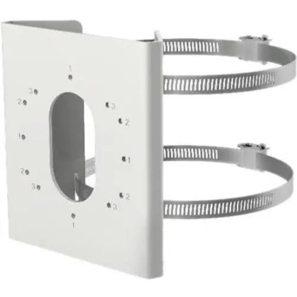 Hikvision DS-1275ZJ-S-SUS Vertical Pole Mount Bracket with Adjustable Diameter, Load Capacity 10kg, White Hikvision   VoIP Supplies