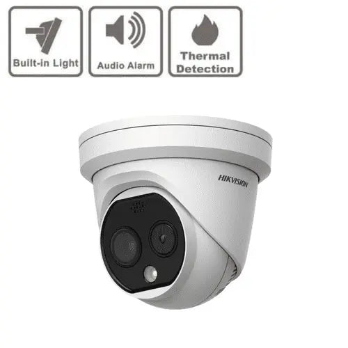 Hikvision DS-2TD1217-6/PA Thermal & Optical Bi-Spectrum Network Turret Camera Hikvision Turret  VoIP Supplies