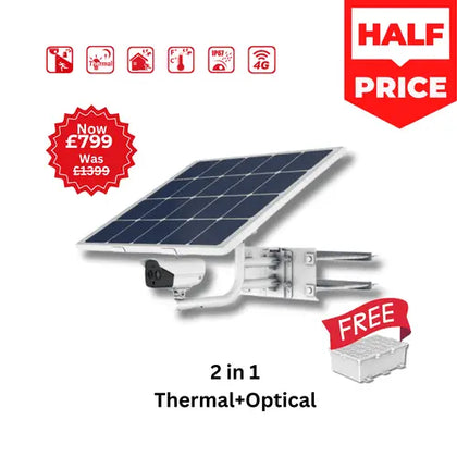 Hikvision DS-2TXS2628-3P/QA/GLT/CH30S80 Solar-powered Thermal Camera Kit (Offer) Hikvision Thermal  VoIP Supplies