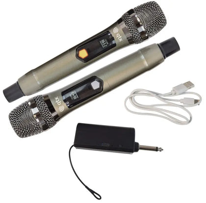 J-MIC Dual UHF Handheld System qtx Commercial Audio  VoIP Supplies