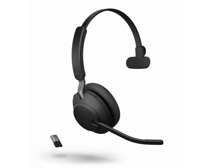 Jabra Evolve2 65 Link380a MS Mono Black Wireless Headset (26599-899-999) Jabra   VoIP Supplies
