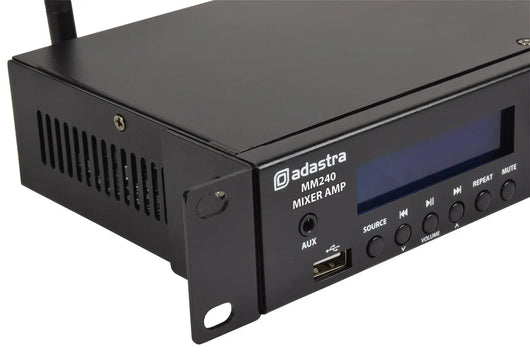 MM240 Mixer Amplifier 2 x 120W Adastra   VoIP Supplies