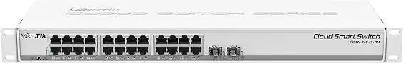 MikroTik Cloud Smart CSS326-24G-2S+RM: 24 Gigabit, 2 SFP+ MikroTik Switches  VoIP Supplies