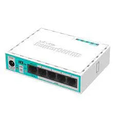 MikroTik hEX lite RB750r2: 850MHz CPU, 64MB RAM, 5 LAN ports MikroTik   VoIP Supplies