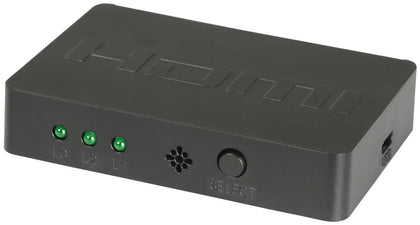 Mini HDMI Switch 3x1 with IR Remote Control AV:Link Commercial Audio  VoIP Supplies