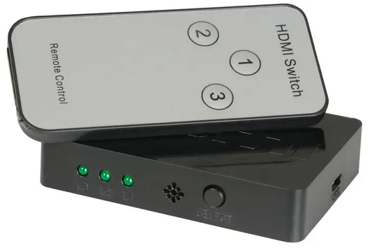 Mini HDMI Switch 3x1 with IR Remote Control AV:Link Commercial Audio  VoIP Supplies