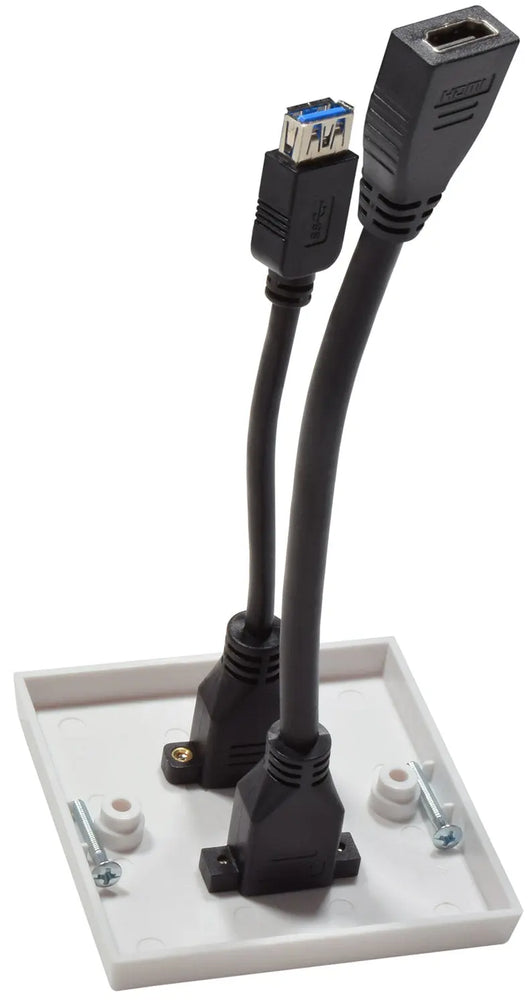 Multimedia Wallplate with 8K HDMI and USB3.0 Sockets AV:Link Commercial Audio  VoIP Supplies