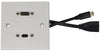 Multimedia Wallplate with 8K HDMI and USB4 Type-C Sockets AV:Link Multimedia Wall plate  VoIP Supplies