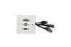 Multimedia Wallplate with VGA, USB Type-B and 4K HDMI Sockets AV:Link Commercial Audio  VoIP Supplies