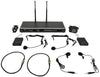 NU20 Dual UHF Wireless Microphone Systems chord Commercial Audio  VoIP Supplies