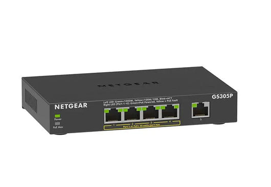 Netgear 5-Port Gigabit Ethernet SOHO Unmanaged Switch (GS305P-200UKS) Netgear   VoIP Supplies