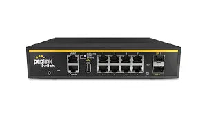 Peplink 8 Port Rugged Industrial-Grade PoE+ SD Switch (PSW-8-240W-RUG) Peplink Switches  VoIP Supplies