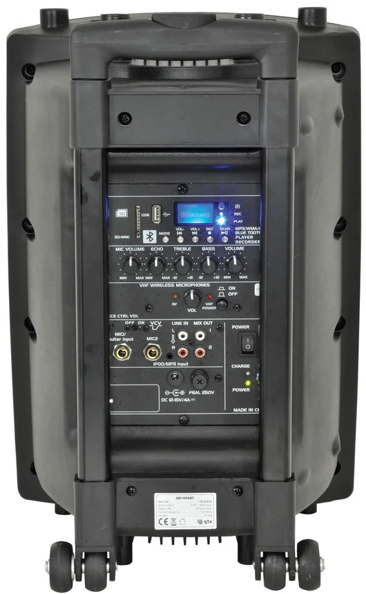 QRPA Portable PA with Bluetooth qtx Commercial Audio  VoIP Supplies
