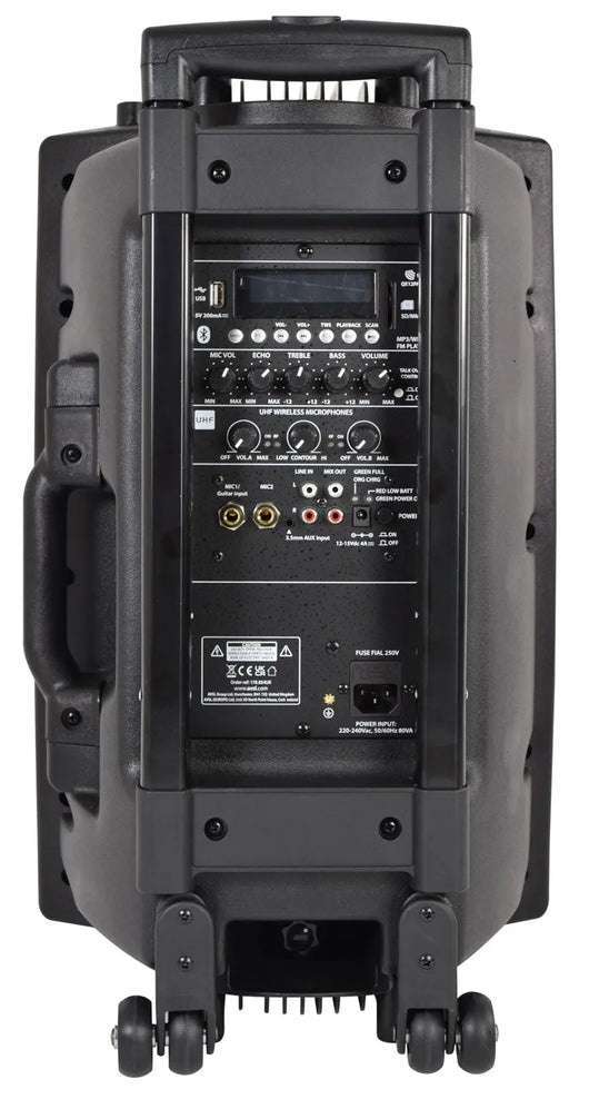 QXPA-plus Portable PA with UHF, USB/SD/FM & Bluetooth qtx Commercial Audio  VoIP Supplies