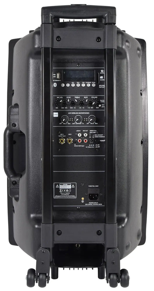 QXPA-plus Portable PA with UHF, USB/SD/FM & Bluetooth qtx Commercial Audio  VoIP Supplies