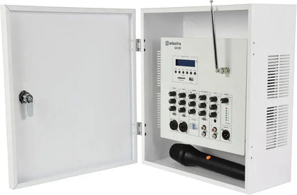 SA-series Secure Wall Amplifier 100V with UHF Mic + Media Player VoIP Supplies   VoIP Supplies