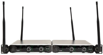 SU20 Compact Dual UHF Microphone Sets chord Commercial Audio  VoIP Supplies