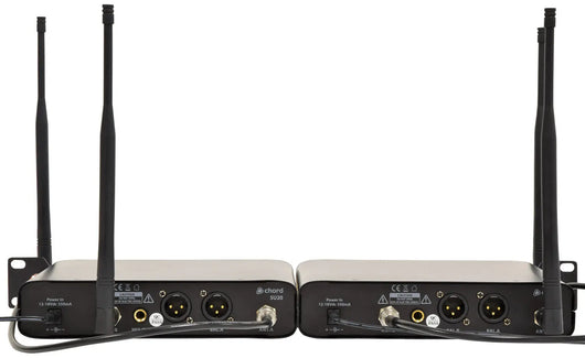 SU20 Compact Dual UHF Microphone Sets chord Commercial Audio  VoIP Supplies