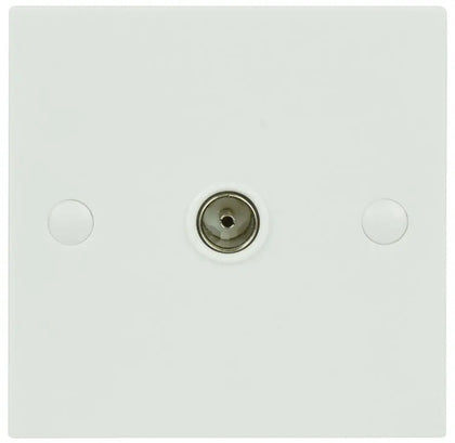 TV Aerial Coaxial Wallplate AV:Link Commercial Audio  VoIP Supplies