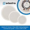 Adastra CC Series 2-Way 100V In-Ceiling Speakers, Commercial-grade - CC5V, CC6V, CC8V