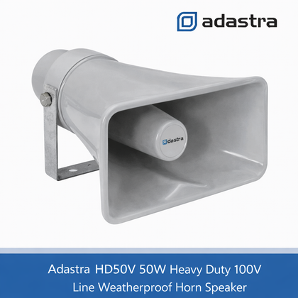 Adastra HD50V 50W Heavy Duty 100V Line Weatherproof Horn Speaker