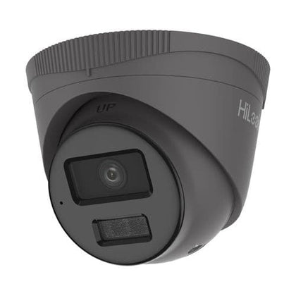 4MP Hilook by Hikvision IPC-T249HA-LUG(2.8mm)(Grey) ColorVu Smart Hybrid Light Fixed Turret IP Cam