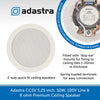 Adastra CC5V 2-Way Commercial In-Ceiling Speaker 100V/8ohm, 5.25