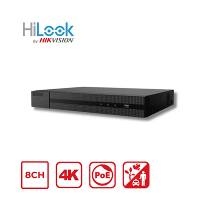 4K Hilook By Hikvision NVR-108MH-K/8P 8-Channel PoE NVR
