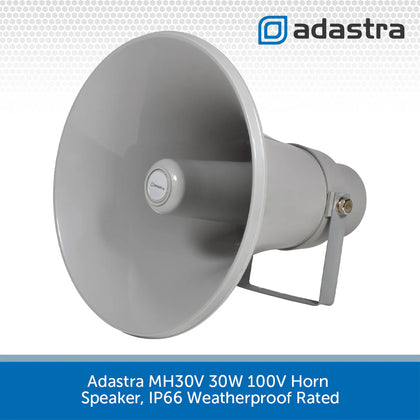 Adastra MH30V 30W 100V Horn Speaker, IP66 Weatherproof Rated