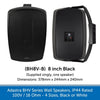 Adastra BHV Series Wall Mount Speakers - IP44 Weatherproof, 100V or 16 Ohm, Black or White