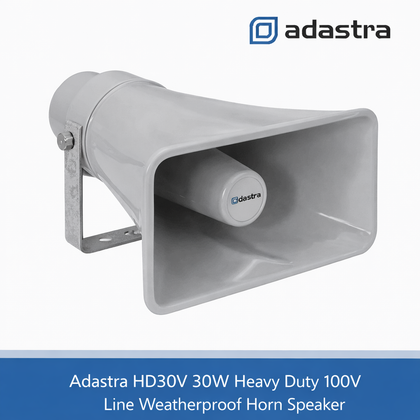 Adastra HD30V 30W Heavy Duty 100V Line Weatherproof Horn Speaker