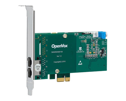 OpenVox D230E 2 Port PCI Express ISDN PRI Card