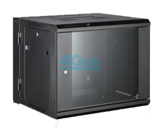 Allrack 12U 550mm Deep Two Part/Hinged Wall Mount Cabinet (CAB12WB2P550BLK) voipsupplies   VoIP Supplies