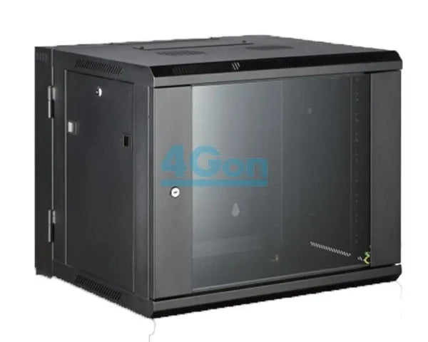 Allrack 12U 550mm Deep Two Part/Hinged Wall Mount Cabinet (CAB12WB2P550BLK) voipsupplies   VoIP Supplies