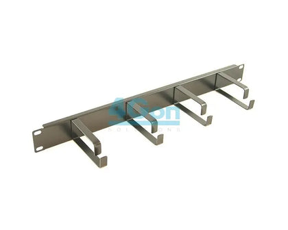 Allrack 1U 4 Ring Cable Tidy or Cable Management Bar 100mm Rings (MANBAR1U4R100) voipsupplies   VoIP Supplies