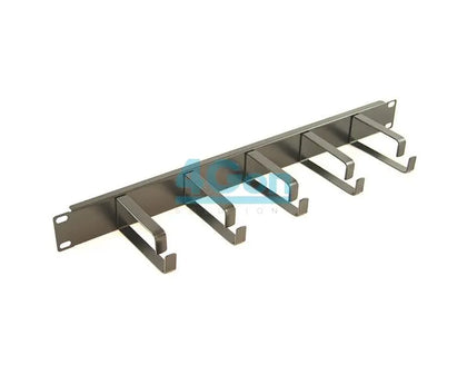 Allrack 1U 5 Ring Cable Tidy or Cable Management Bar 100mm Rings (MANBAR1U5R100) voipsupplies   VoIP Supplies