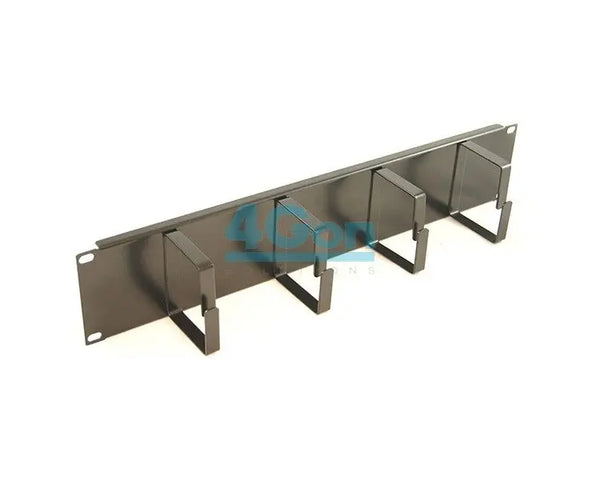 Allrack 2U 4 Ring Cable Tidy or Cable Management Bar (MANBAR2U4) voipsupplies   VoIP Supplies