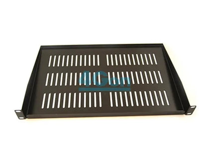 Allrack Black 1U 300 Deep Shelf (SHELF1U300BLK) voipsupplies   VoIP Supplies