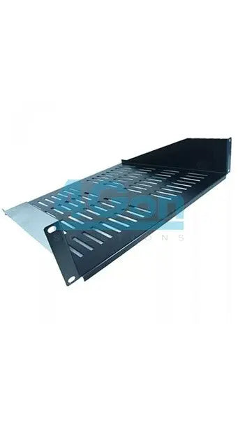 Allrack Black 2U 400mm Cantilever Shelf voipsupplies   VoIP Supplies