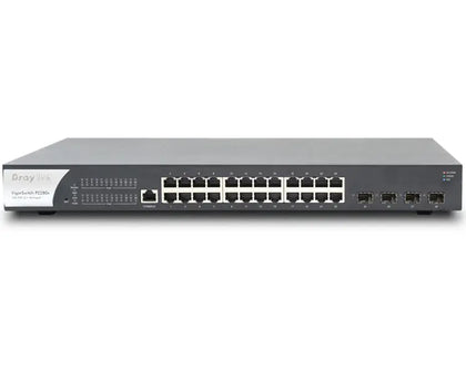 DrayTek VigorSwitch P2280x 10GB switch with 4 10GB SFP+ ports and 24GB PoE + ports Draytek   VoIP Supplies