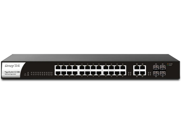 Draytek VigorSwitch G1280 Web Smart Gigabit Switch Draytek Switches  VoIP Supplies