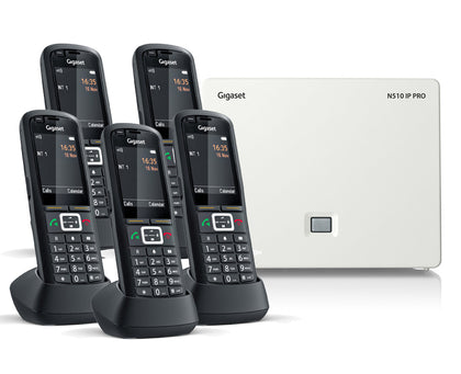 Gigaset N510IP Base Station and Gigaset R700H Phone bundle - Five Handsets