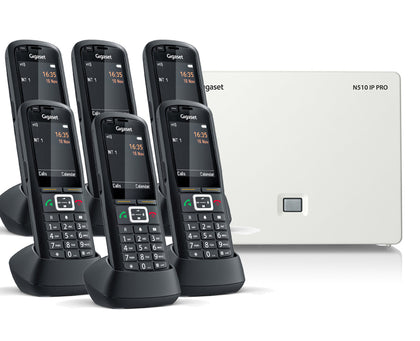 Gigaset N510IP Base Station and Gigaset R700H Phone bundle - Six Handsets