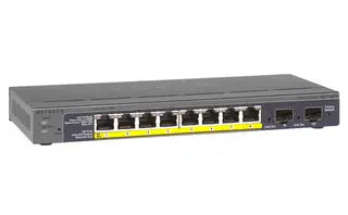 Netgear Prosafe GS110TP 8-Port Gigabit POE Smart Switch with 2 Gigabit Fiber Ports SFP Netgear   VoIP Supplies