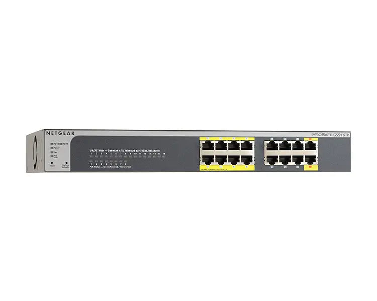 Netgear Prosafe GS516TP 16-Port Gigabit PoE/PoE+ Smart Switch (8 Ports of PoE) voipsupplies   VoIP Supplies