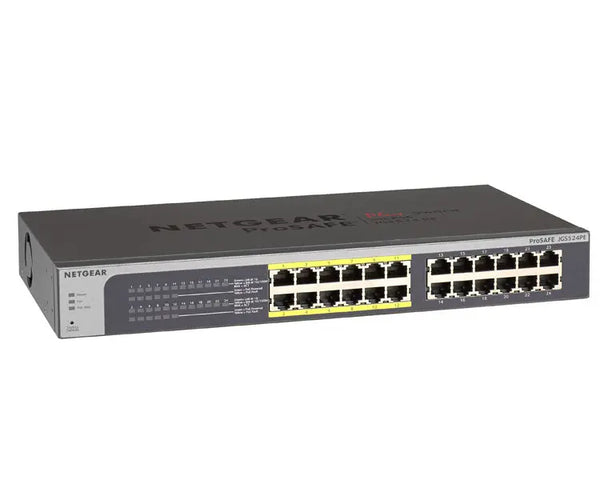 Netgear Prosafe JGS524PE 24-Port 10/100/1000 POE Smart Switch voipsupplies   VoIP Supplies